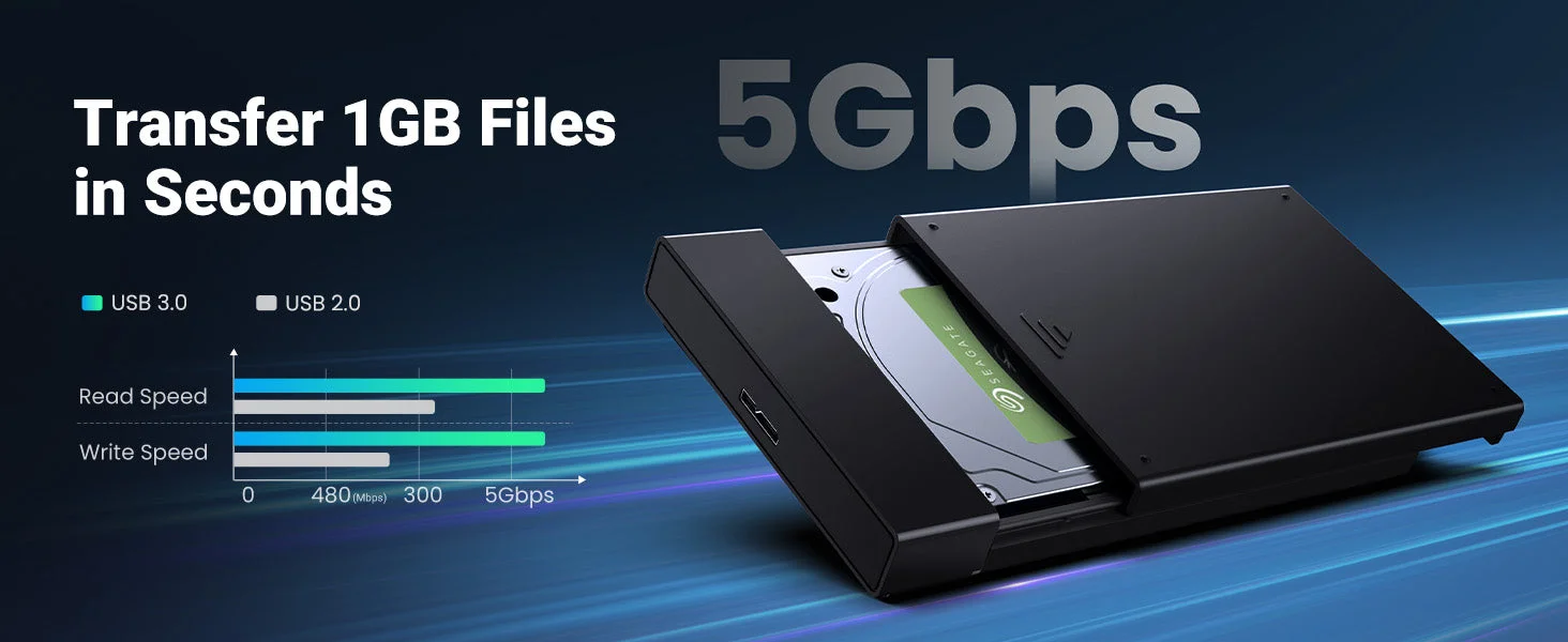 حافظة قرص صلب Ugreen USB 3.0 إلى SATA III مقاس 2.5 إنش - Thumbnail 8
