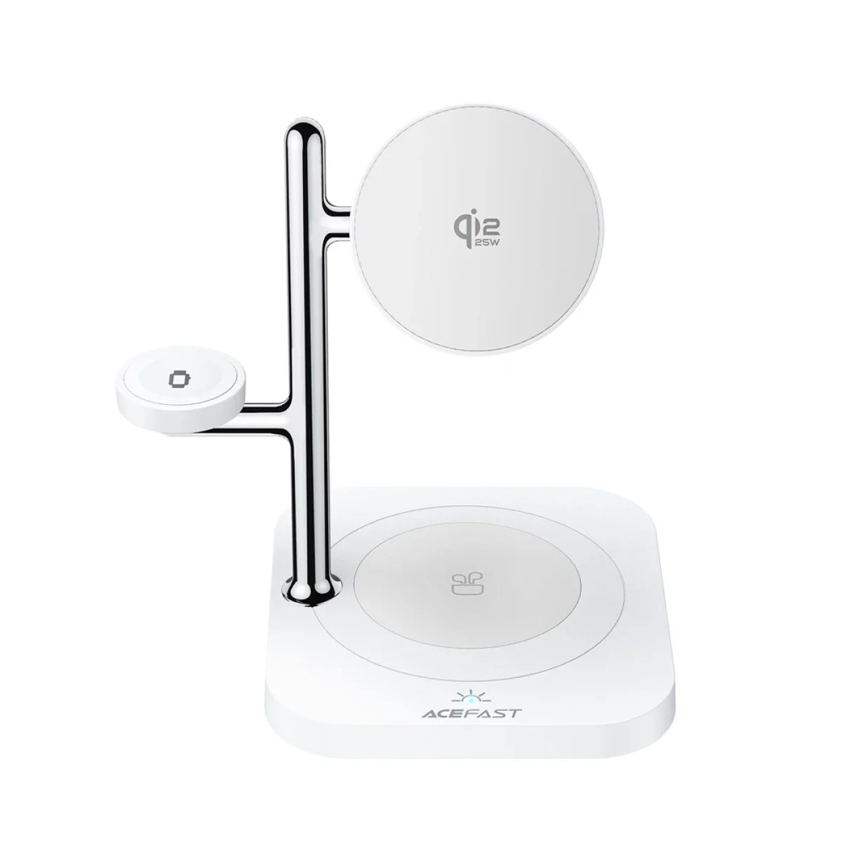 ACEFAST E39 4-in-1 Qi2 Desktop Wireless Charger with Night Light, White - Image 3