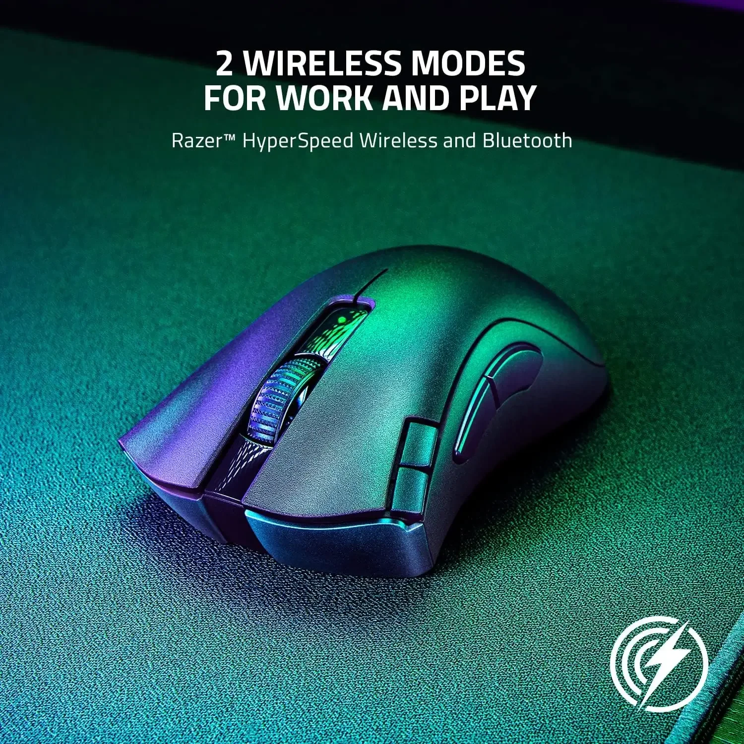 Razer DeathAdder V2 X HyperSpeed Ergonomic Wireless Gaming Mouse - Thumbnail 5