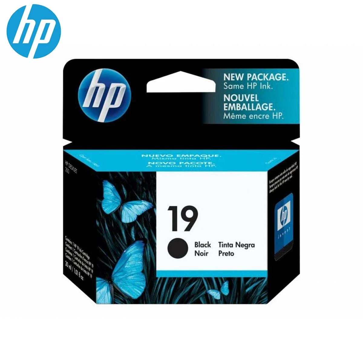 خرطوشة حبر HP 19 C6628A أصلية باللون الأسود