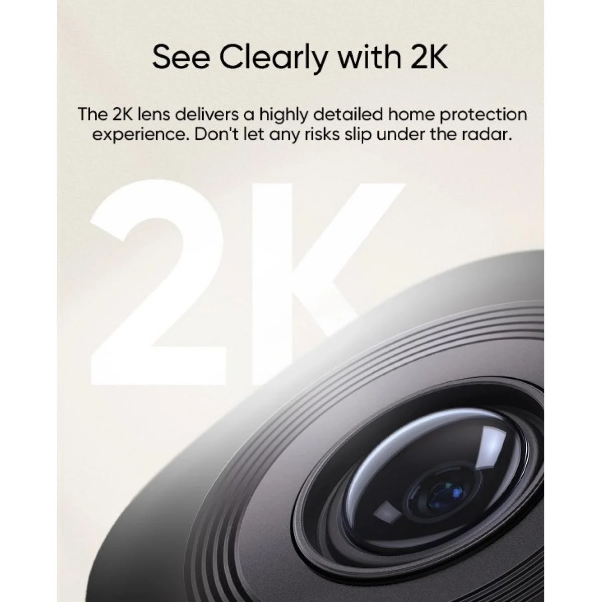 Eufy by Anker C220 Wireless Indoor Security Camera, 2K, 360° Pan & Tilt, White - Thumbnail 2