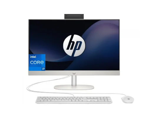 كمبيوتر الكل في واحد HP 24-cr0040ne بشاشة IPS FHD 24 إنش، Core i7-1355U، رام 8GB، SSD 512GB، أبيض - Thumbnail 11