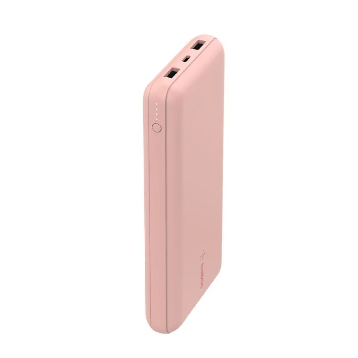 Belkin BoostCharge BPB012BTRG 20,000mAh 15W USB-C Power Bank with 2 USB-A Ports - Pink - Thumbnail 5