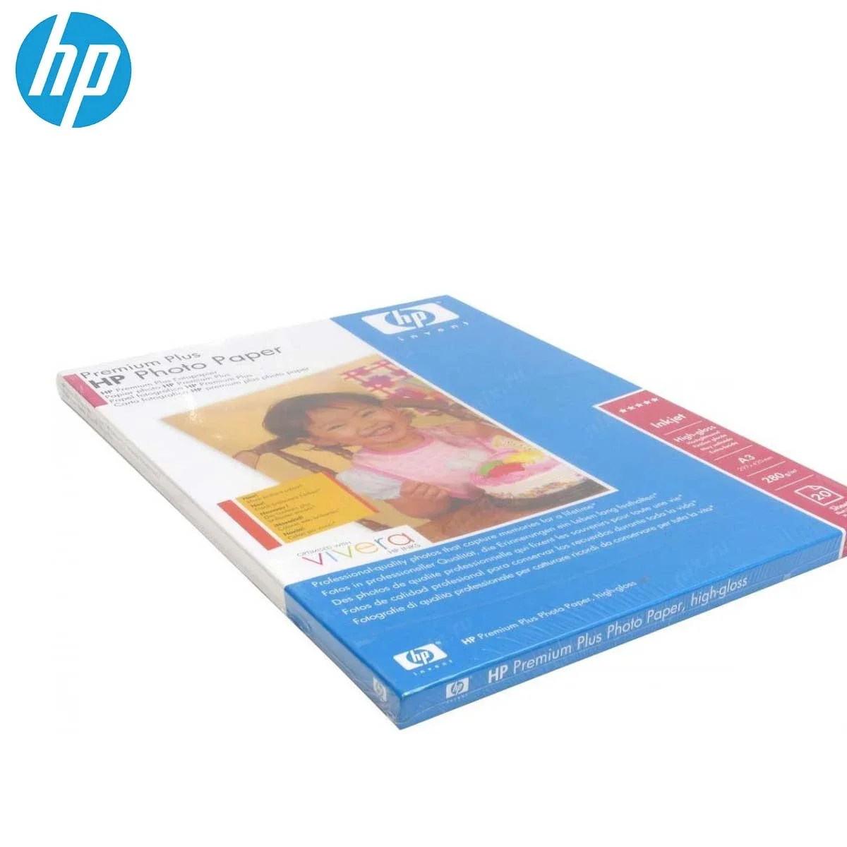 ورق صور HP Q5496A Premium Plus عالي اللمعان، A3، 280 غ/م²، 20 ورقة