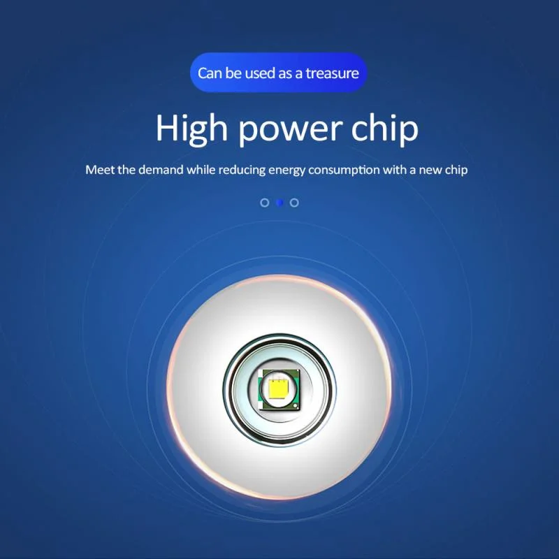 D02 Portable Rechargeable LED Flashlight with Power Bank - Thumbnail 8