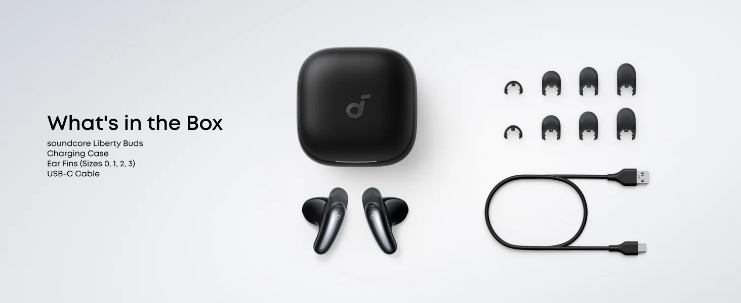 سماعات أذن Anker Soundcore Liberty لاسلكية بتقنية Bluetooth وعزل ضوضاء تكيفي، تشغيل حتى 30 ساعة - أسود - Thumbnail 21