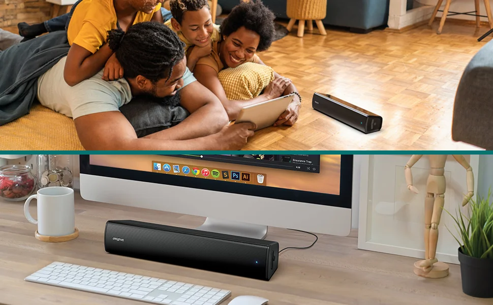 Creative Stage Air V2 USB Soundbar with Bluetooth 5.3, 6-Hour Battery and Dual Drivers - Image 9
