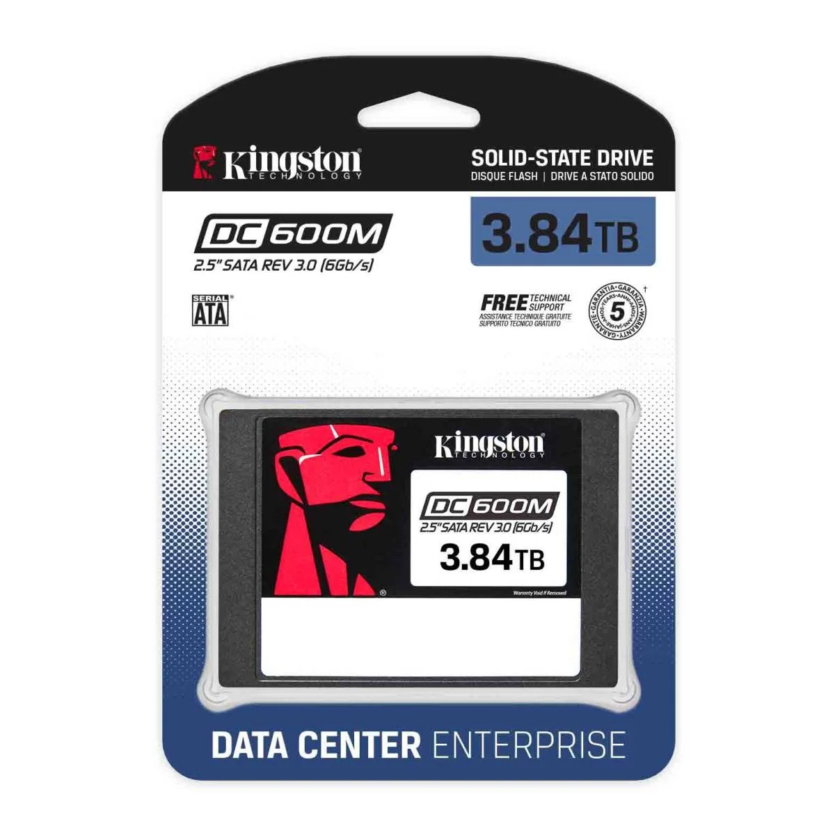 قرص SSD Kingston SEDC600M/3840G DC600M سعة 3.84TB مقاس 2.5 إنش SATA III للمؤسسات - Thumbnail 2
