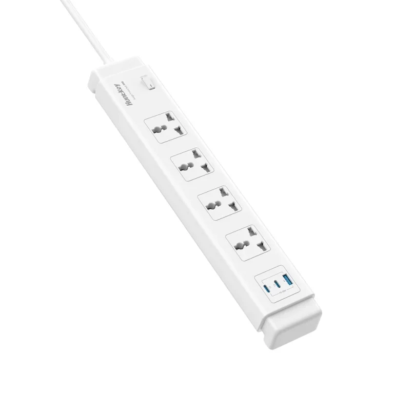 وصله كهرباء Huntkey SZC417 عالمي 5 منافذ مع 2 USB-C و1 USB-A وكابل 3 متر