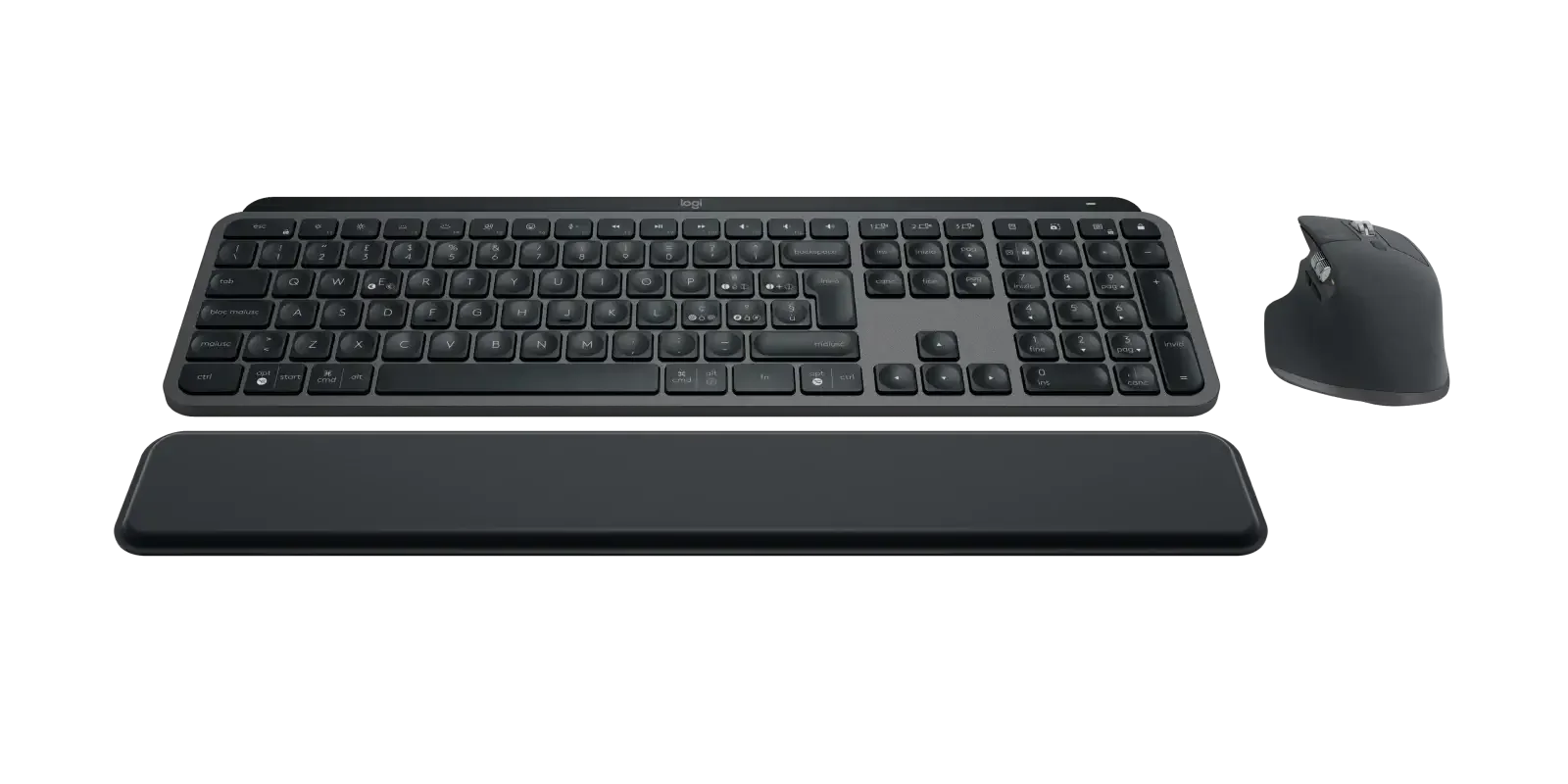 مجموعة Logitech Master Series MX Keys S Combo Performance Combo مع MX Master 3S وMX Keys S ومسند راحة اليد MX - Thumbnail 3