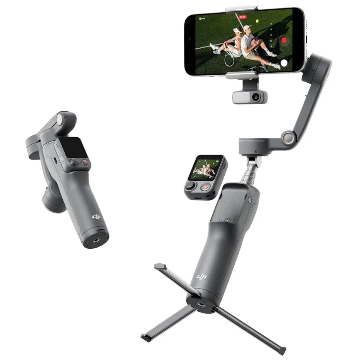 مثبت هاتف DJI Osmo Mobile 8P ثلاثي المحاور مع جهاز تحكم عن بُعد