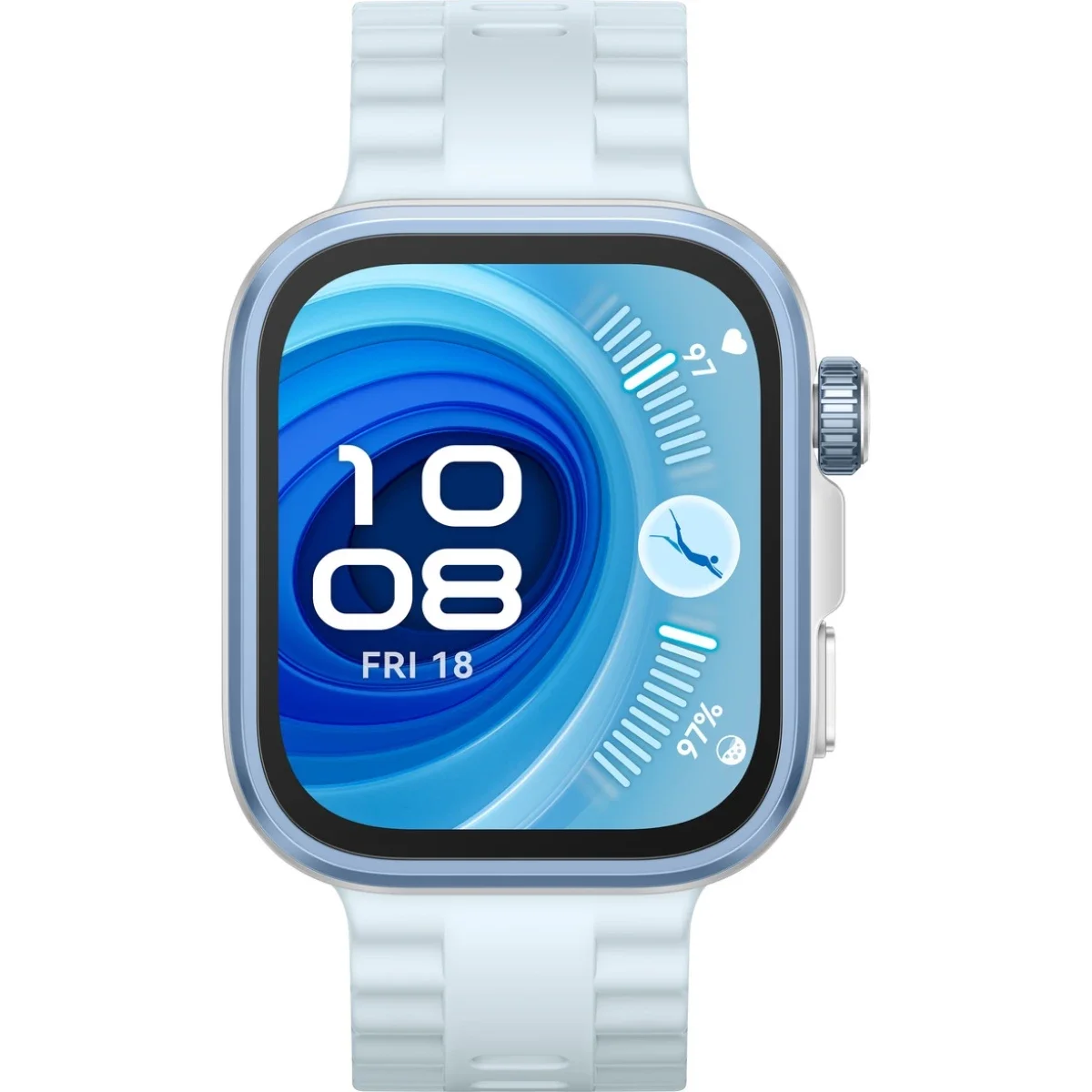 ساعة ذكية HUAWEI WATCH FIT 4 Pro بشاشة AMOLED مقاس 1.82 إنش وGPS وتخطيط القلب باللون الأزرق - Thumbnail 3