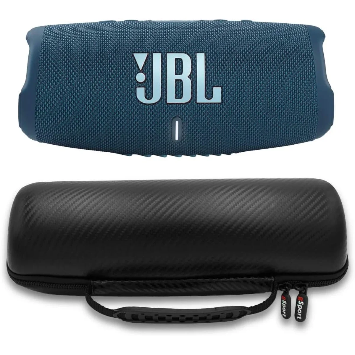سماعة JBL Charge 5 بلوتوث محمولة مقاومة للماء مع باور بانك - أزرق - Thumbnail 2