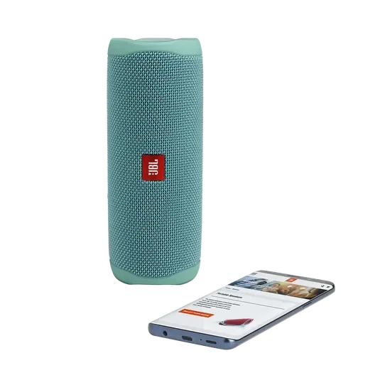 JBL Flip 5 Portable Wireless Speaker, Up to 12 Hours, IPX7, Teal – JBLFLIP5TEALAM - Image 4