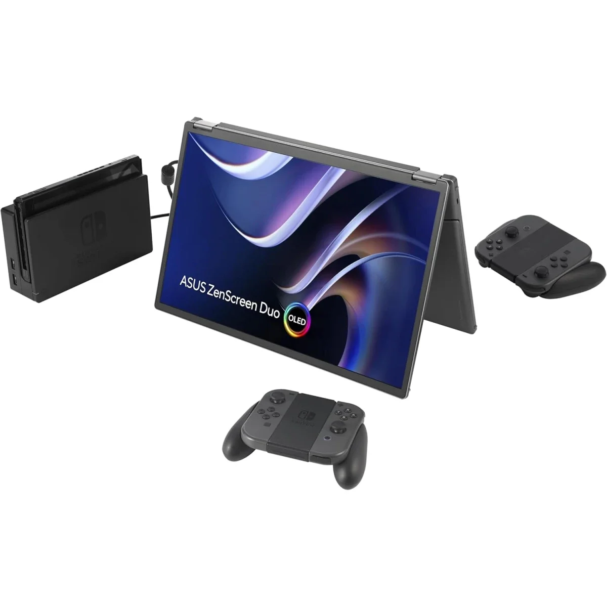 شاشة محمولة Asus MQ149CD ZenScreen Duo OLED مزدوجة قابلة للطي 14 إنش - Thumbnail 11