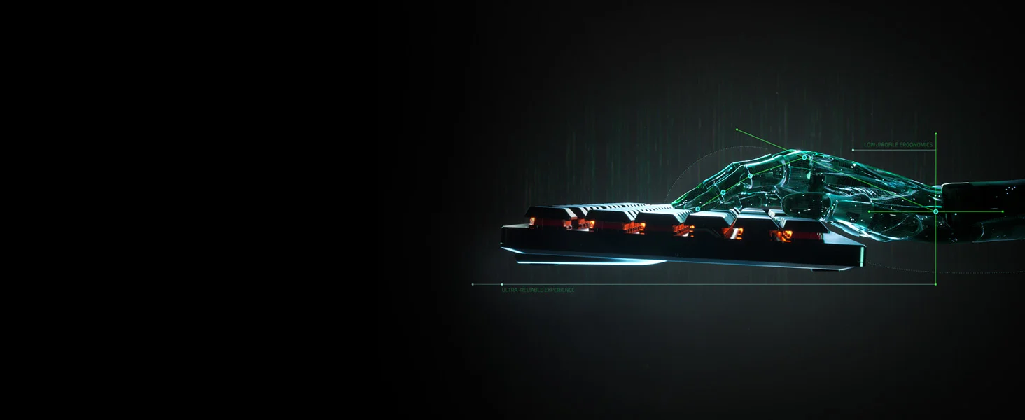 Razer DeathStalker V2 Low-Profile Optical Gaming Keyboard - Linear Red Switches - Thumbnail 13