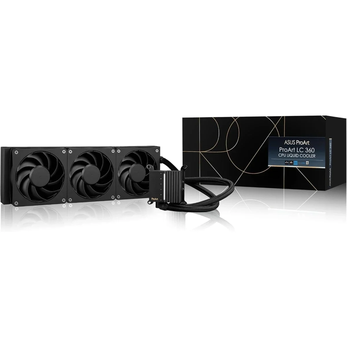 مبرد معالج مائي Asus ProArt LC 360 براديتر 360 مم و3 مراوح Alphacool 120 مم PWM بسرعة 3000 RPM - Image 7