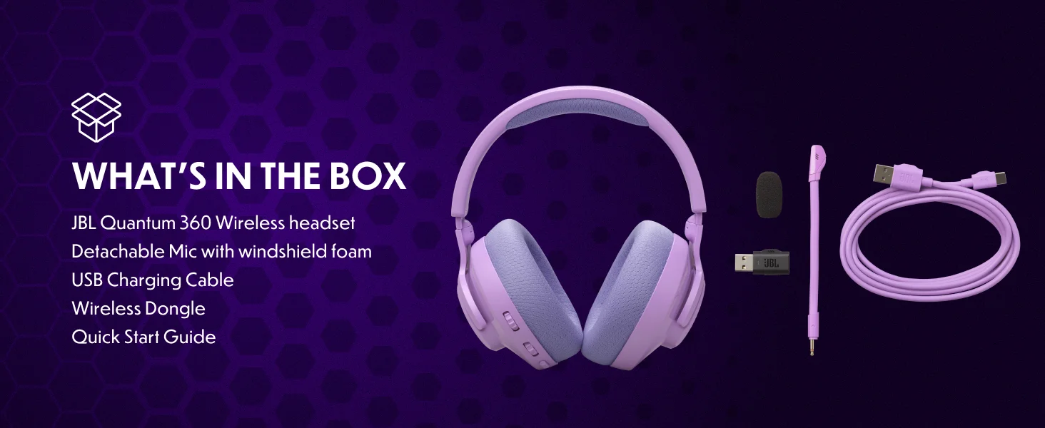 سماعة رأس لاسلكية مخصصة للألعاب (Gaming Headset) من إنتاج شركة JBL الشهيرة | اتصال مزدوج : اتصال لاسلكي 2.4GHz و بلوتوث | أسود - Image 9