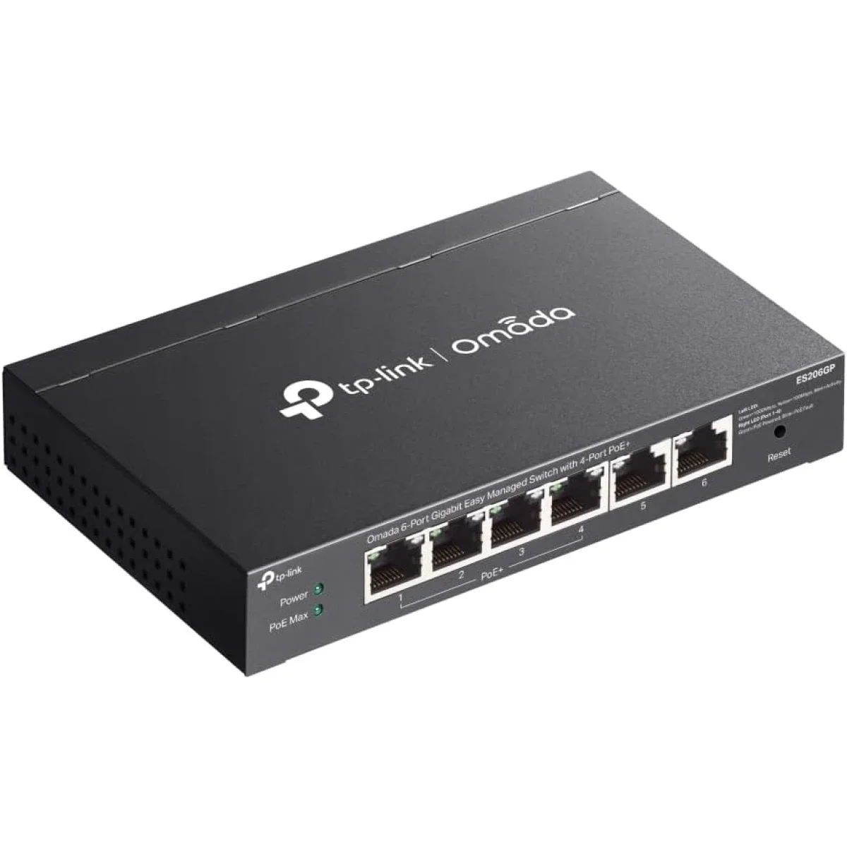 TP-LINK Omada ES206GP 6-Port Gigabit Easy Managed Switch with 4-Port PoE+ 65W - Image 4