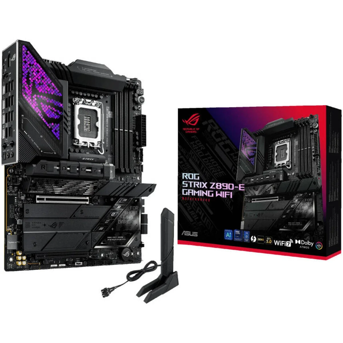 Asus ROG Strix Z890-E Gaming WiFi 7 ATX Motherboard, DDR5, LGA 1851