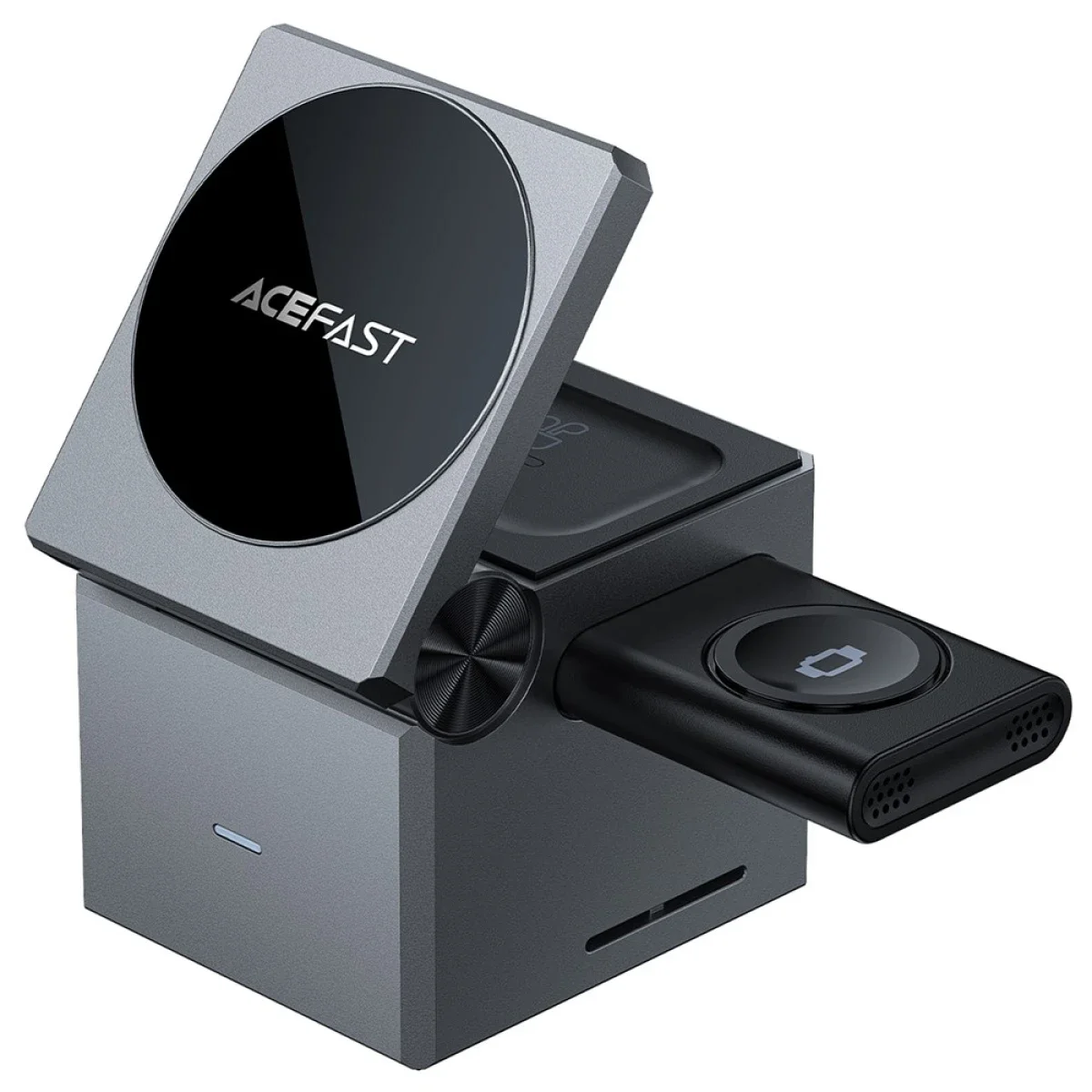 ACEFAST E18 3-in-1 Desktop Wireless Charging Station for Phone, Smartwatch & Earbuds