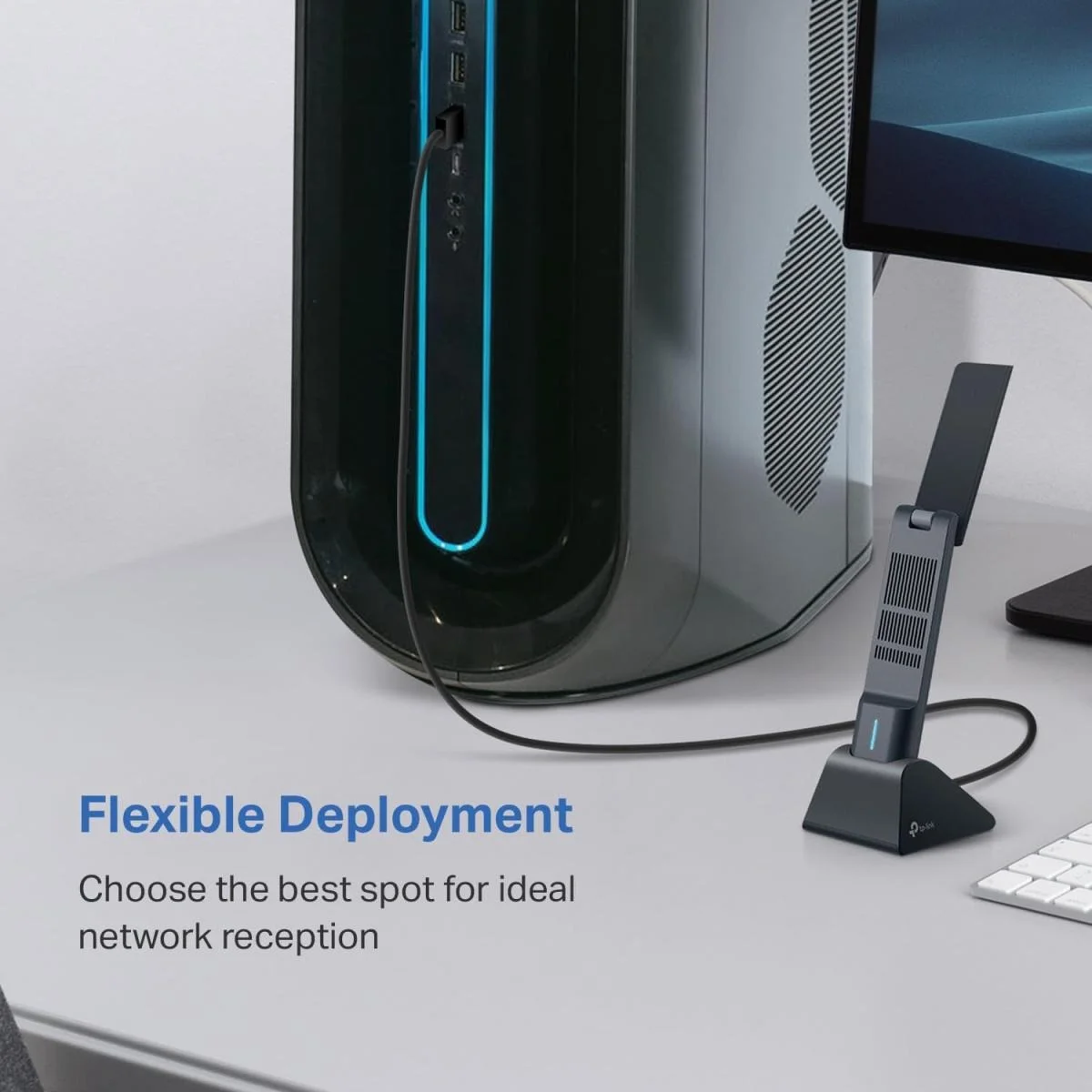 TP-LINK Archer TXE70UH Wi-Fi 6E Tri-Band High Gain USB Adapter - Image 5