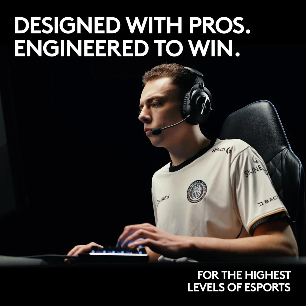 سماعة ألعاب Logitech G PRO X 2 لاسلكية مع Blue VO!CE وDTS 7.1 ومحركات 50 مم - أبيض - Thumbnail 7