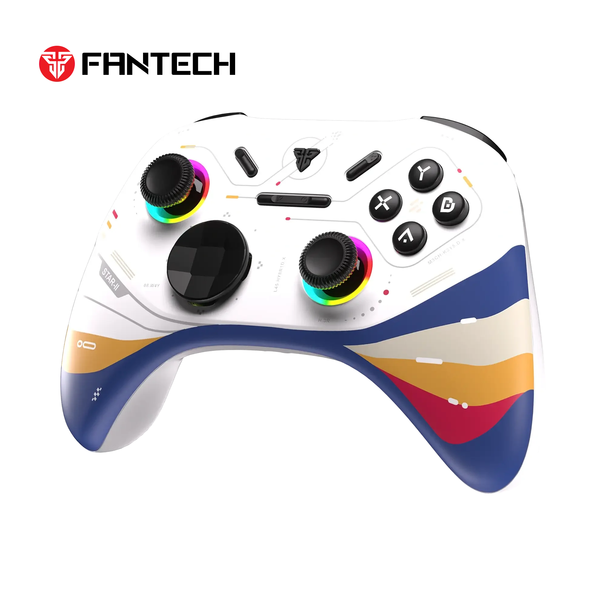 يد تحكم ألعاب Fantech EOS PRO II S WGP15V2S لاسلكية Star Two White - Thumbnail 2