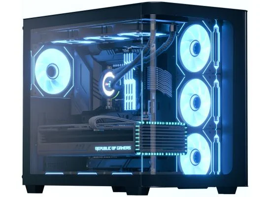 AeroCool P500C Black ARGB ATX Mid-Tower Gaming Case with 4 Mirage Fans - Image 3