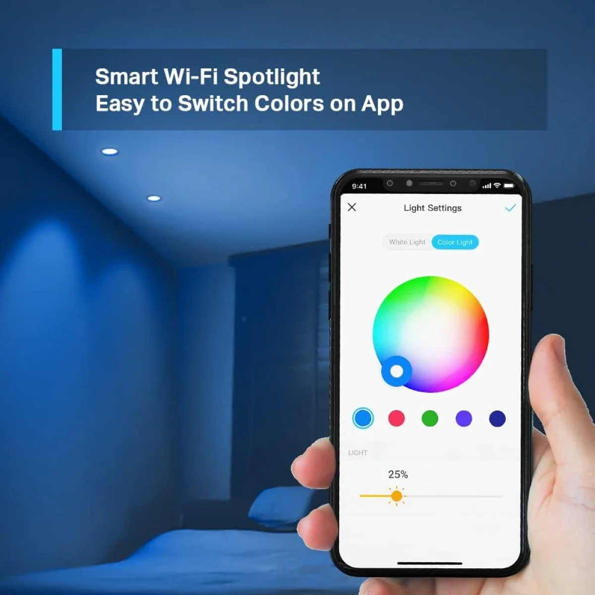 لمبة سبوت LED ذكية GU10 من TP-LINK Tapo L630 متعددة الألوان مع Wi‑Fi - Image 3