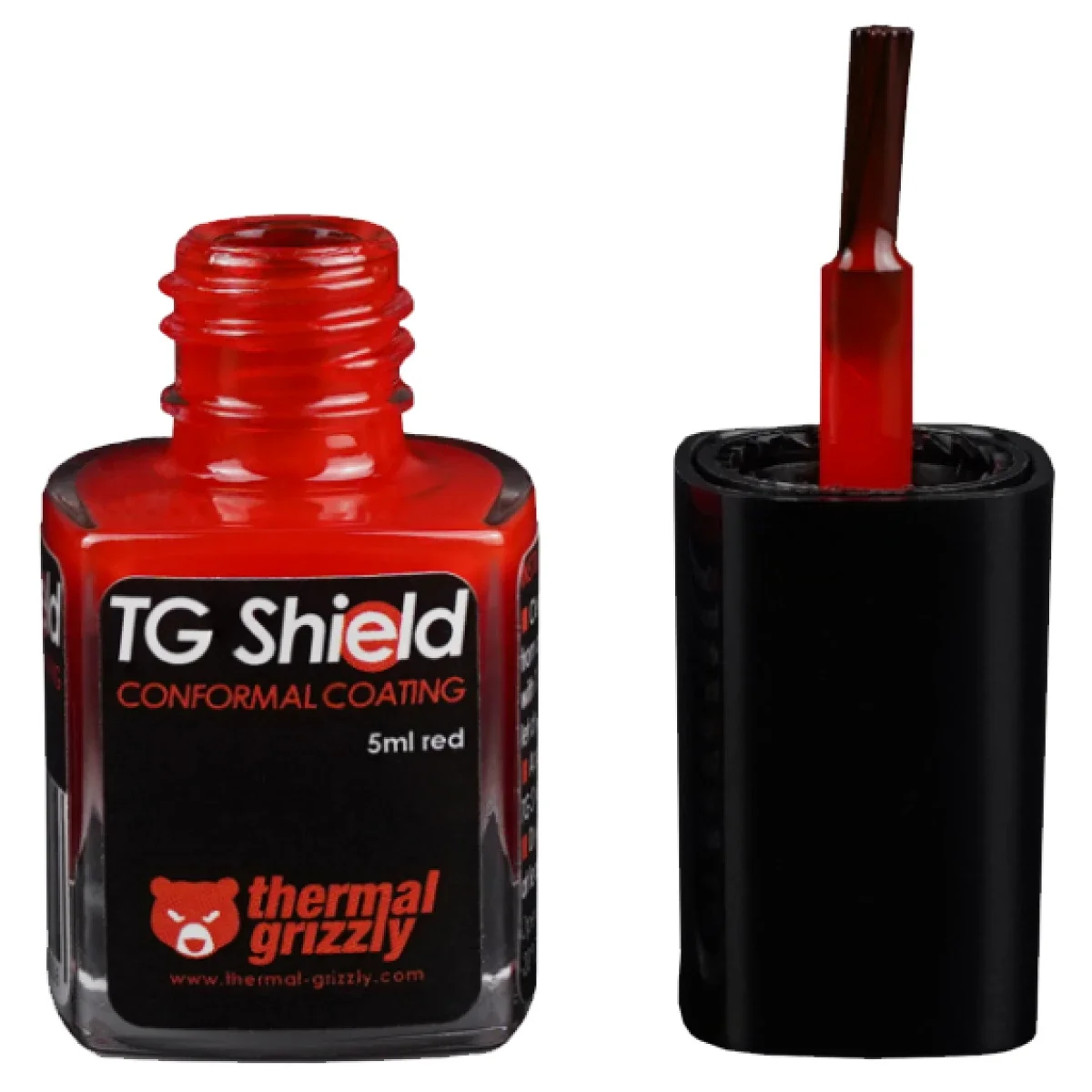 طلاء عازل واقٍ Thermal Grizzly TG-Shield باللون الأحمر - Thumbnail 2