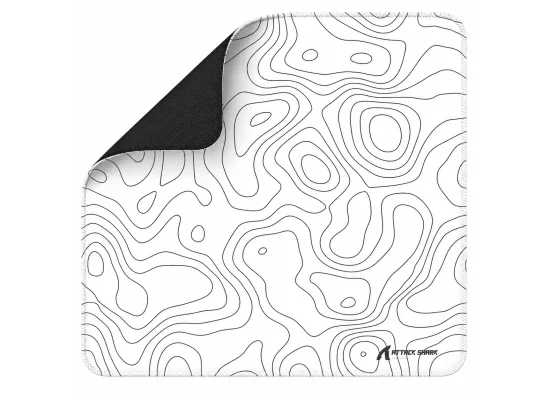 ATTACK SHARK CM02 eSport Gaming Mousepad White Contour 450 × 400 × 4 mm