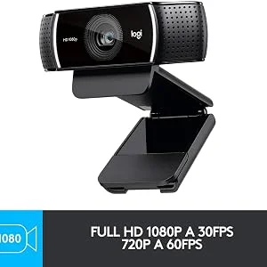 كاميرا ويب Logitech C922 Pro Stream بدقة Full HD 1080p مع حامل ثلاثي - Thumbnail 7