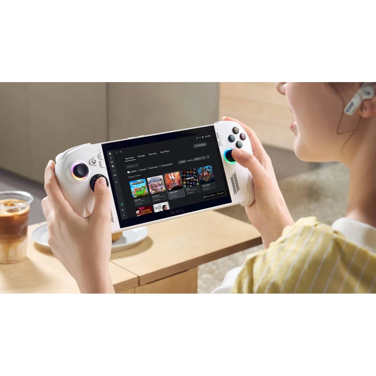 جهاز ألعاب محمول Asus ROG Xbox Ally RC73YA بشاشة 7 إنش FHD 120Hz تعمل باللمس ومعالج Ryzen Z2 A باللون White - Image 7