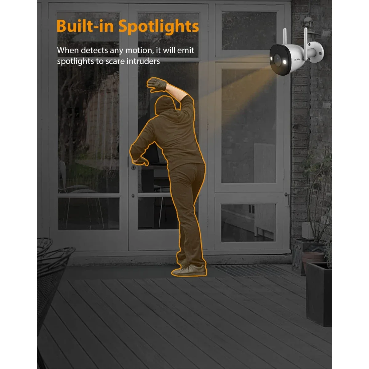 IMOU Bullet 2E Pro 5MP Wi-Fi Outdoor Security Camera 3.6mm - Thumbnail 6