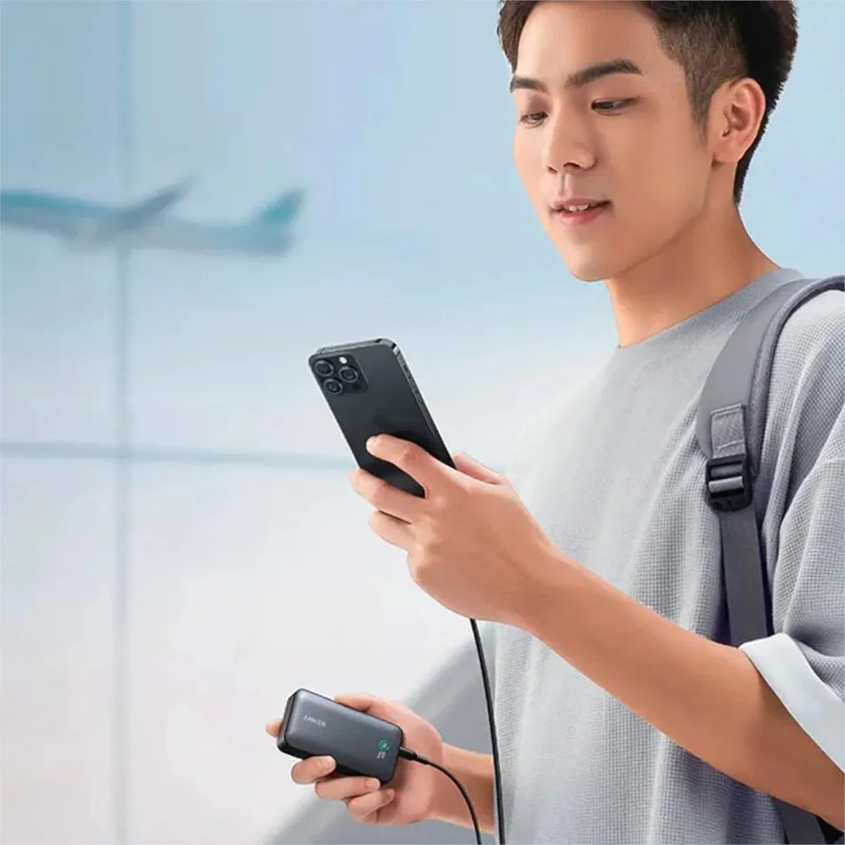 Anker 533 Power Bank PowerCore 30W 10000mAh Portable Charger Black - Thumbnail 2