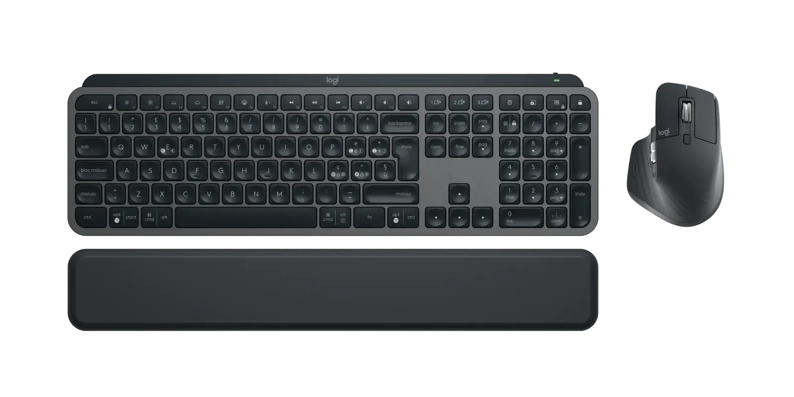 Logitech Master Series MX Keys S Combo Performance Combo with MX Master 3S, MX Keys S & MX Palm Rest