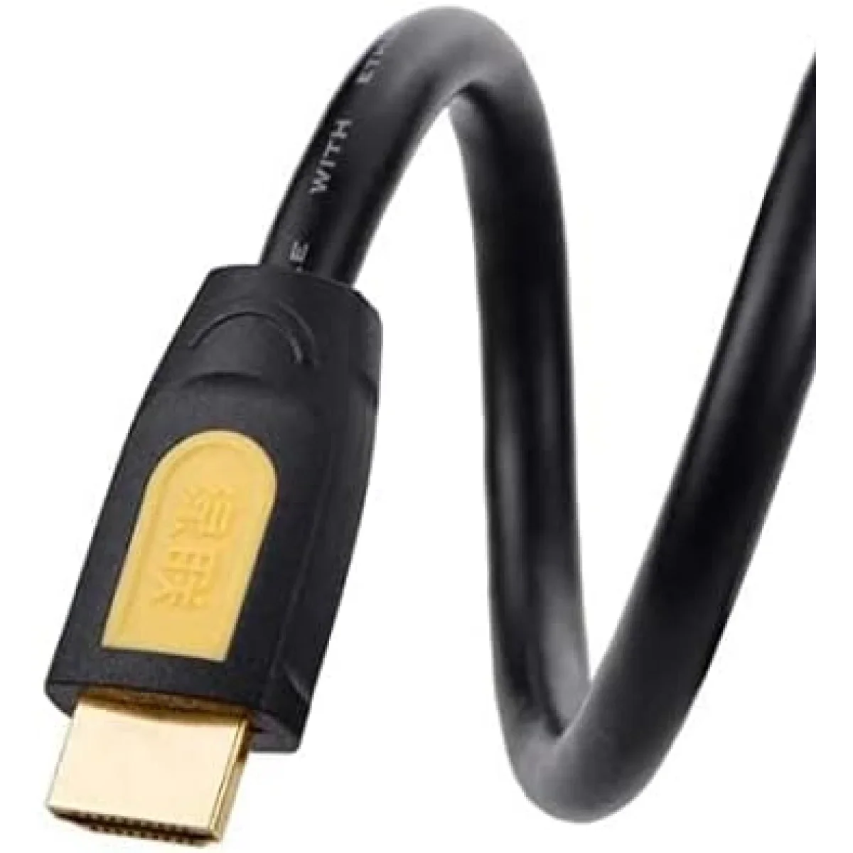 كابل HDMI دائري Ugreen 10129 بطول 2 متر أصفر/أسود - Thumbnail 5