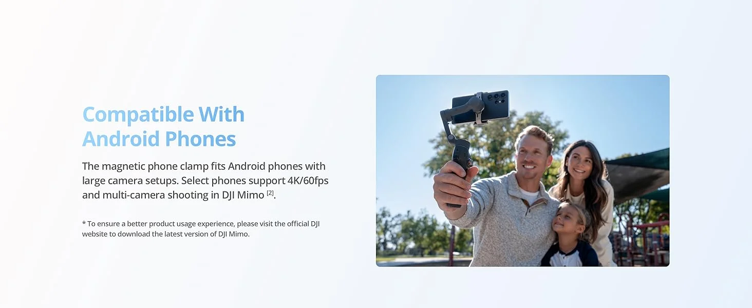 DJI Osmo Mobile 8 Phone Gimbal Stabilizer with AI Tracking, 360° Pan and 10-Hour Battery - Thumbnail 20