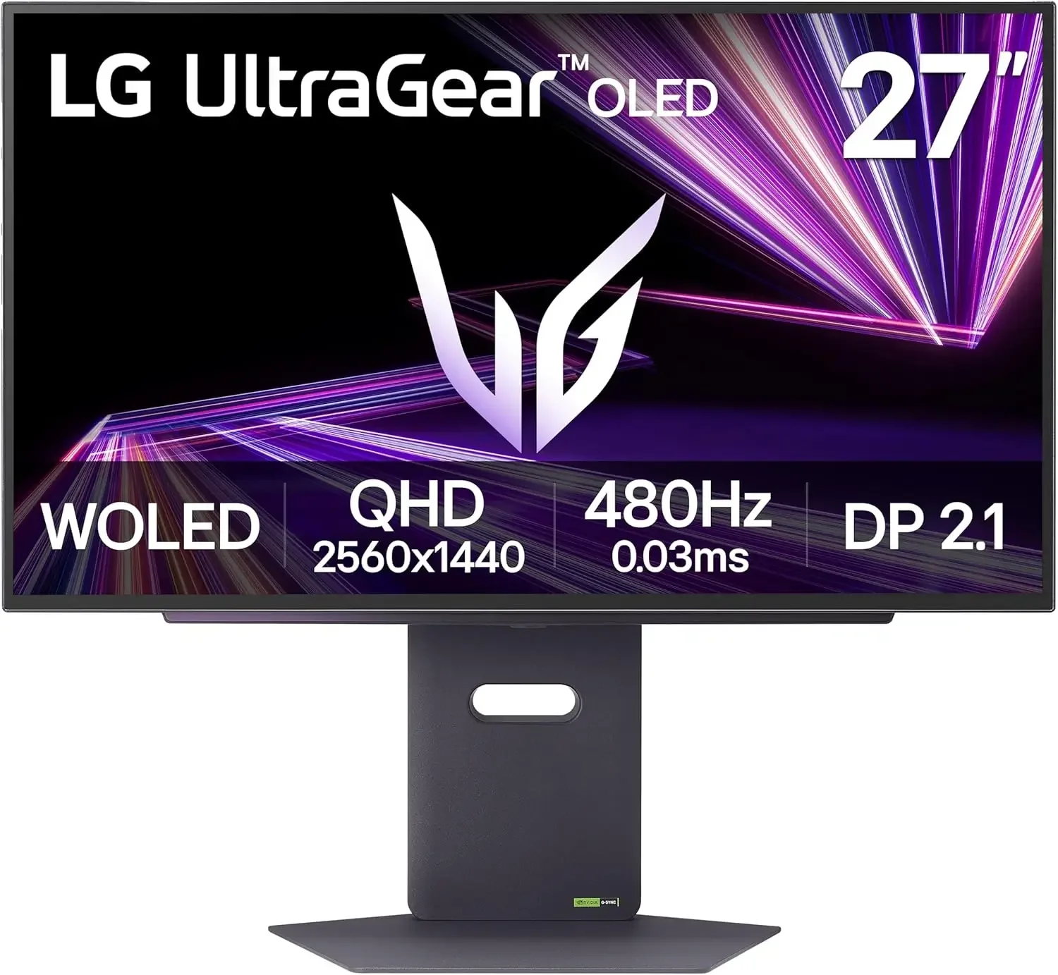LG 27GX790A-B UltraGear 27-inch OLED Gaming Monitor QHD 480Hz 0.03ms