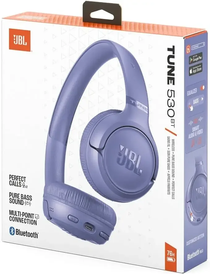 JBL Tune 530BT Wireless Bluetooth Headphones Lavender