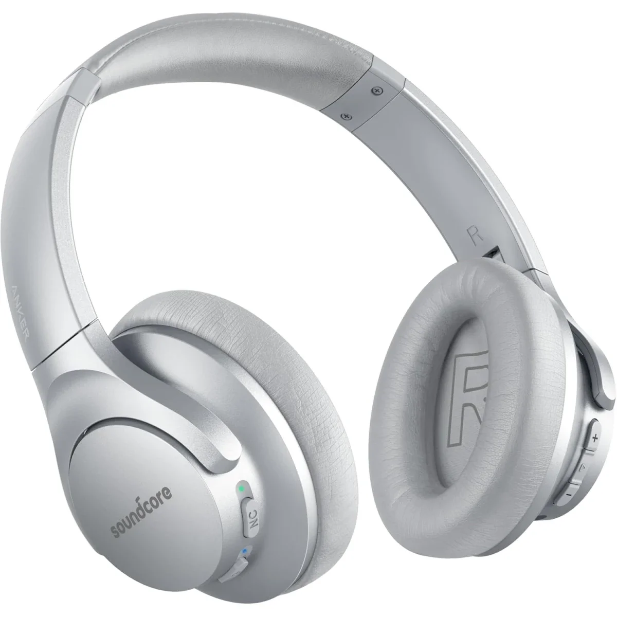 Anker Soundcore Life Q20 Hybrid ANC Wireless Over-Ear Headphones, Silver - Thumbnail 2