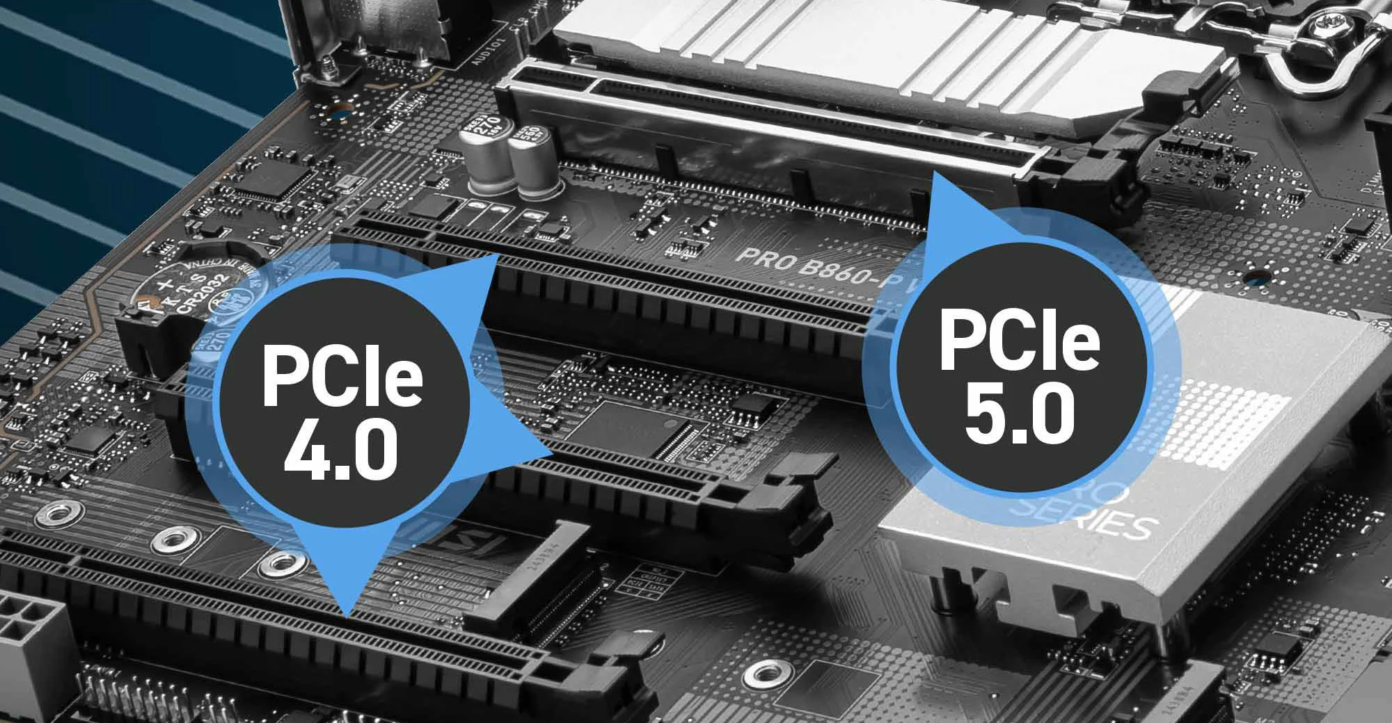 لوحة أم MSI PRO B860-P DDR5 ATX بمقبس LGA 1851 وشريحة Intel B860 و3 منافذ M.2 وPCIe 5.0 - Image 10