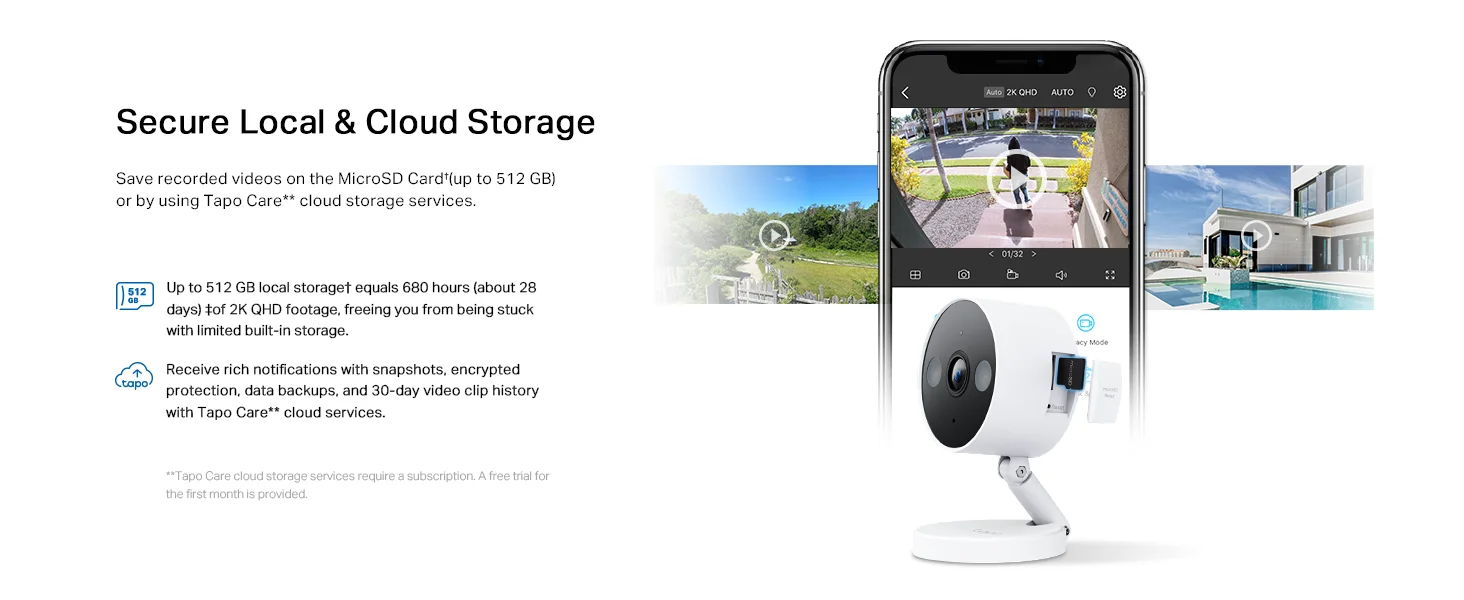 كاميرا مراقبة TP-LINK Tapo C120 بدقة 2K QHD للاستخدام الداخلي والخارجي مع رؤية ليلية ملونة - Image 16