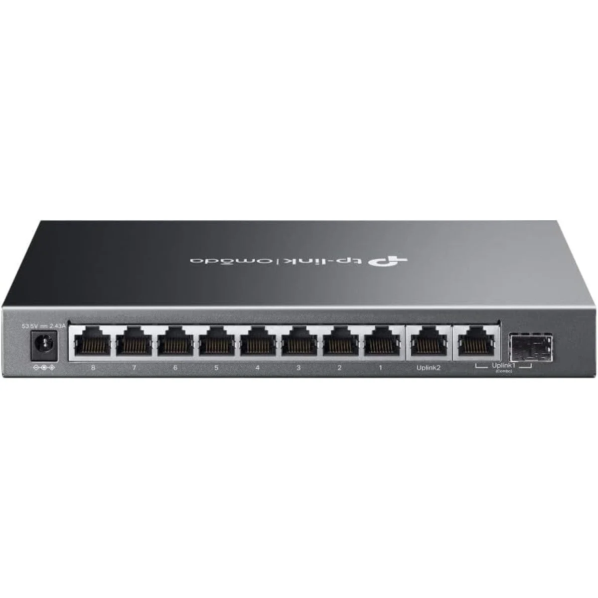 TP-LINK Omada ES210GMP 10-Port Gigabit Easy Managed Switch with 8-Port PoE+ 123W Power Budget