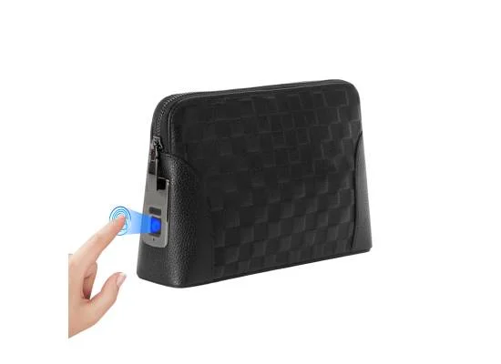 حقيبة كلتش STECH FL-V2413 ذكية ببصمة الإصبع، أسود - Image 7