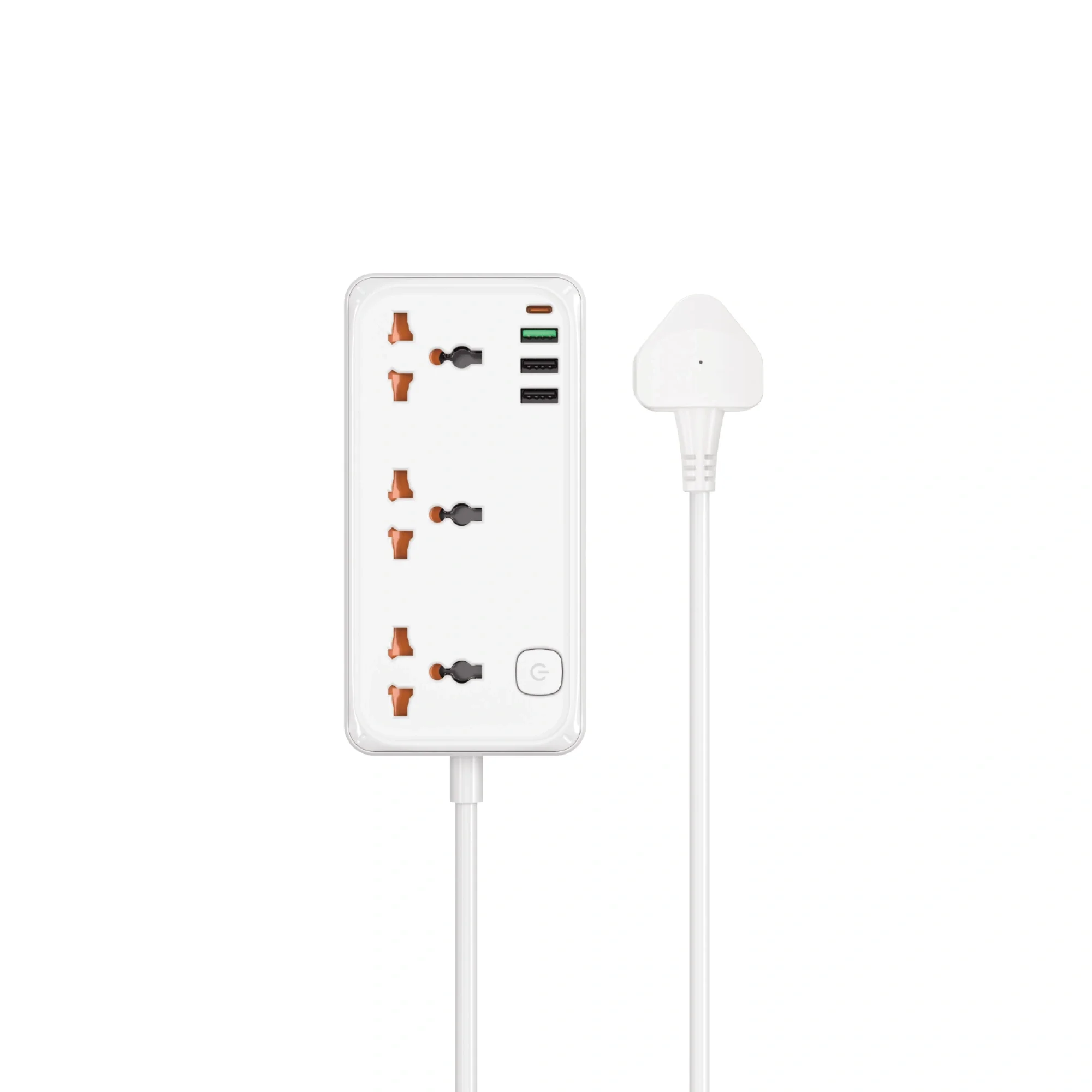 مشترك كهرباء WIWU Wi-S005 7 في 1 بقدرة 30 واط مع 3 مقابس عالمية و3 USB وUSB-C - قابس بريطاني - Image 21