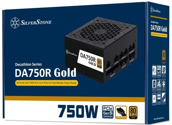 SilverStone DA750R Gold 750W ATX 3.1 Fully Modular 80 PLUS Gold Power Supply - Thumbnail 4
