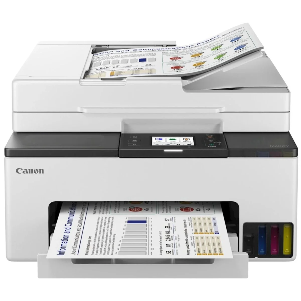 Canon MAXIFY GX2040 Ink Tank All-in-One Wireless Network Printer with ADF - White