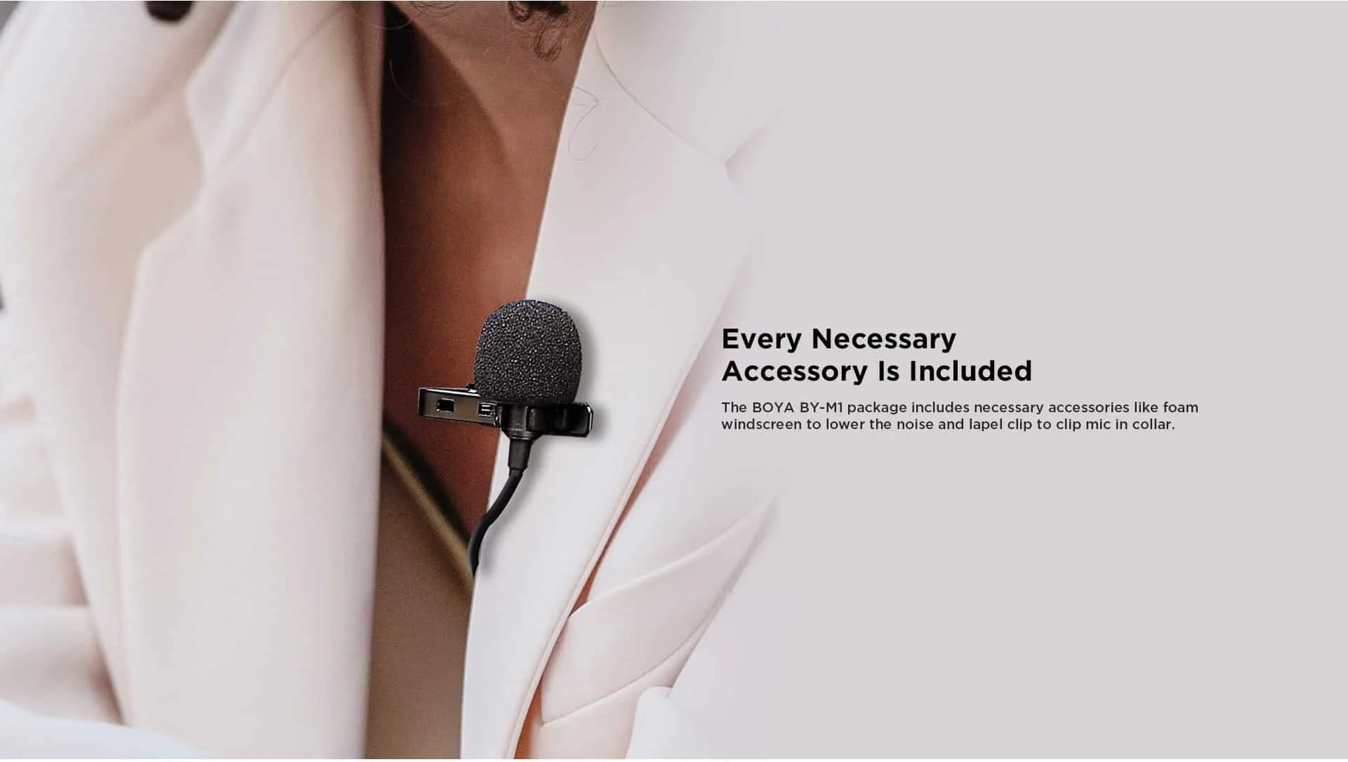 Boya BY-M1 Omnidirectional Lavalier Microphone 3.5mm - Thumbnail 4